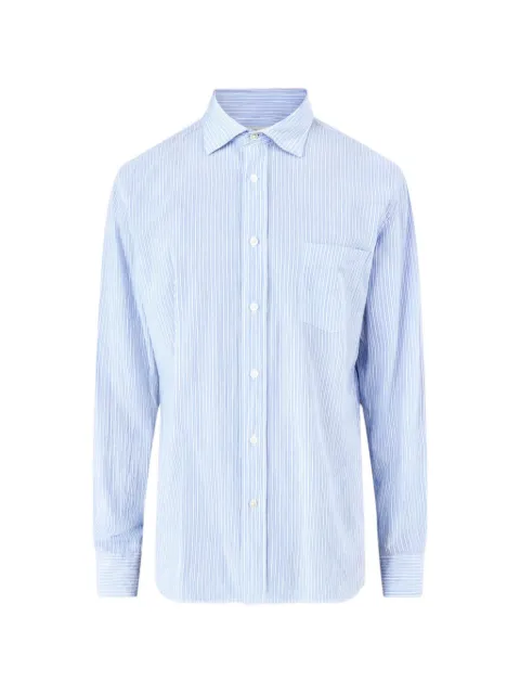 HARTFORD Hartford striped seersucker shirt Blue BF11008