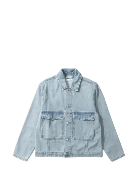 Dean Edmonds Dean graphic-print denim jacket Blue 1268004510