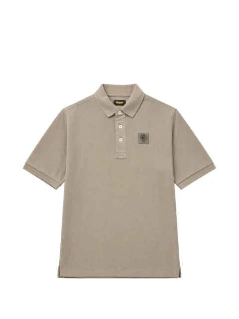 Blauer logo-patch polo shirt Green 26SBLUT0229000680360HGREEN