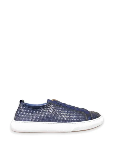 CALCE interwoven leather sneakers Blue X2513