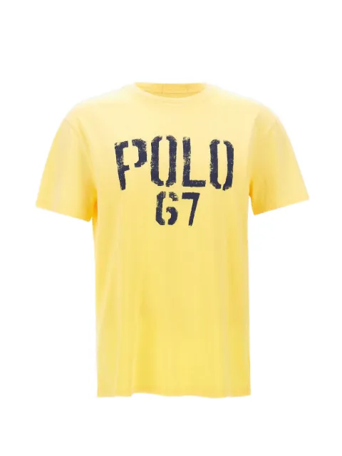 Polo Ralph Lauren logo-print cotton T-shirt Yellow 710B14574002