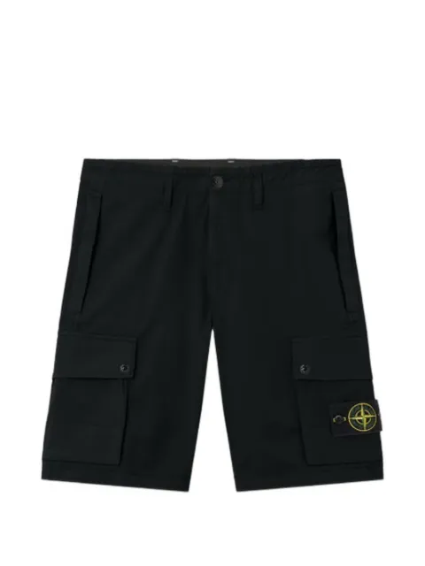 Stone Island Compass-badge cargo shorts Black K1S15L100011S00WA