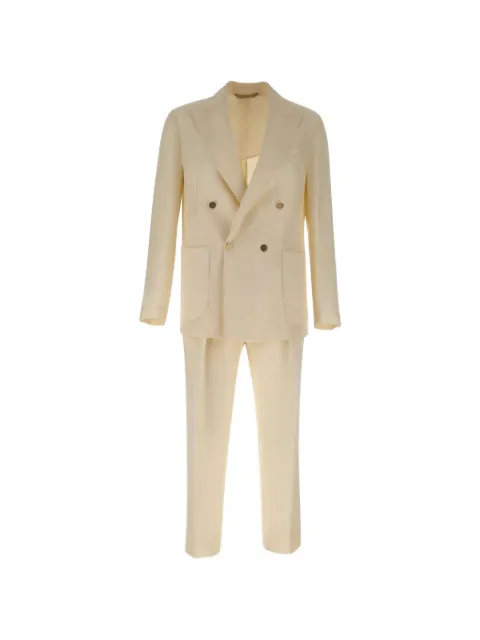 Briglia 1949 Bolgheri double-breasted suit Neutrals BOLGHERIPO300130B00120
