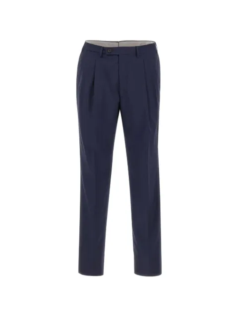 Corneliani pleated tailored trousers Blue 27457527184870017R