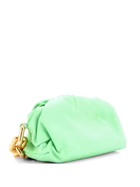 Bottega Veneta Pre-Owned The Chain Pouch Leather Teen shoulder bag Green APCUFH5EKJFGVZKQ