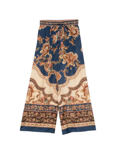 ZIMMERMANN Aster floral-print drawstring trousers Blue 8279PSS261