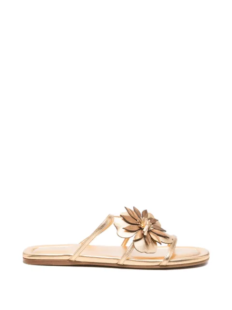 ZIMMERMANN floral-appliqué sandals Gold 7853FS26A1