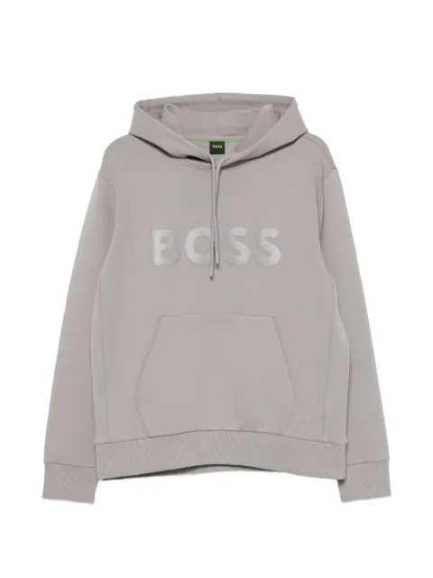 BOSS Soody logo-print hoodie Grey 50555515