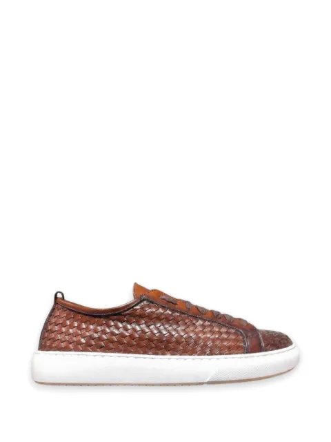 CALCE interwoven leather sneakers Brown X2513