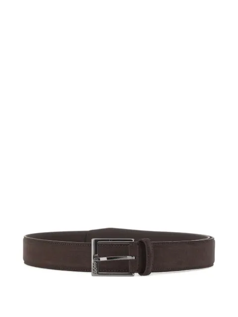 BOSS suede pin-buckle belt Brown 50563958