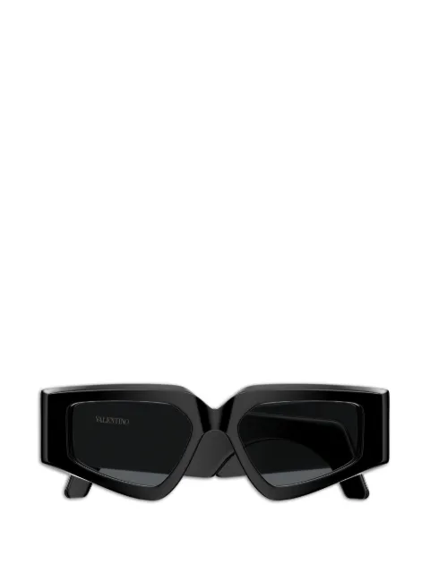 VALENTINO GARAVANI EYEWEAR VLogo geometric-frame sunglasses Black VG0006S