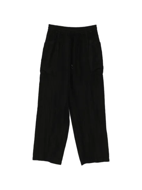 Comme des Garçons Homme drawstring elasticated-waist trousers Black HQP030