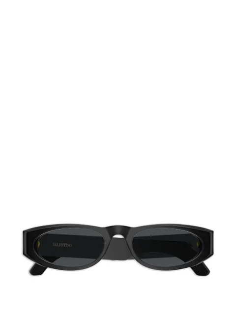 VALENTINO GARAVANI EYEWEAR VLogo geometric-frame sunglasses Black VG0007S