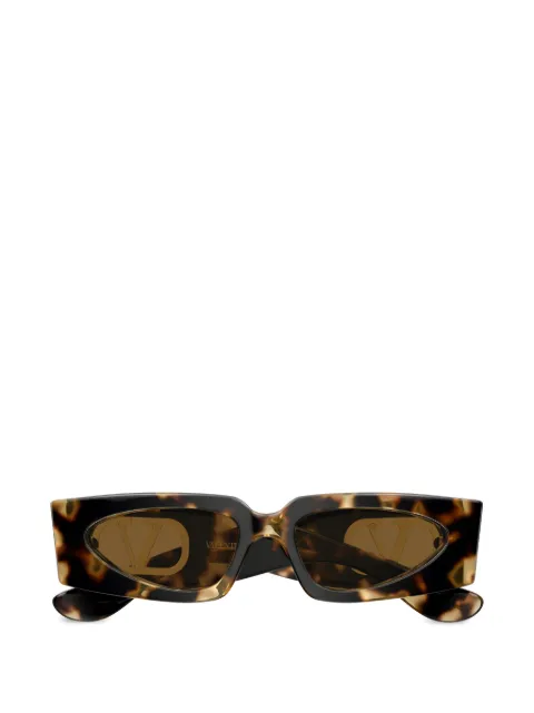VALENTINO GARAVANI EYEWEAR VLogo tortoiseshell-effect sunglasses Brown VG0001S