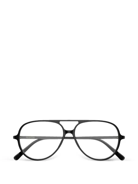 VALENTINO GARAVANI EYEWEAR VLogo Signature pilot-frame glasses Black VG0023O