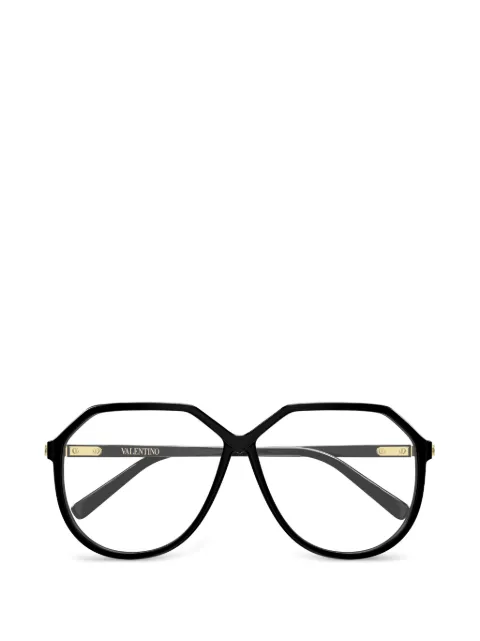 VALENTINO GARAVANI EYEWEAR geometric-frame glasses Black VG0026S