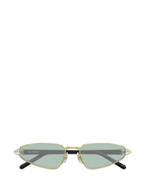 VALENTINO GARAVANI EYEWEAR VLogo crystal-embellished sunglasses Gold VG0035S