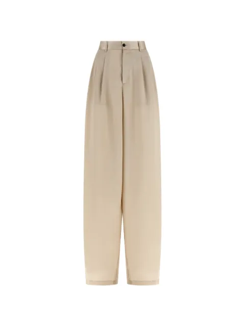 Jejia crinkled-effect piped tailored trousers Neutrals MJD26611116MOUSSECRINKLE