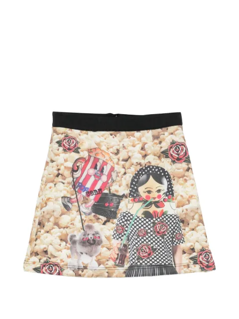 The Artistylist popcorn-print A-line mini skirt Neutrals POPCORNSKIRT