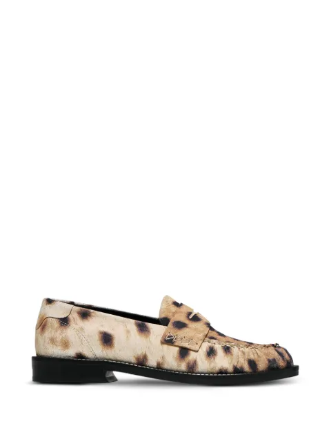 Vanda Novak Greta leopard-print loafers Neutrals KRIGRELL36