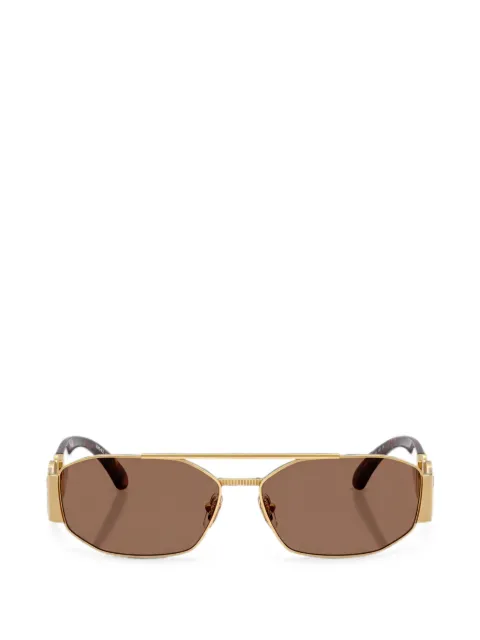 Versace Medusa geometric-frame sunglasses Gold VE2287100273