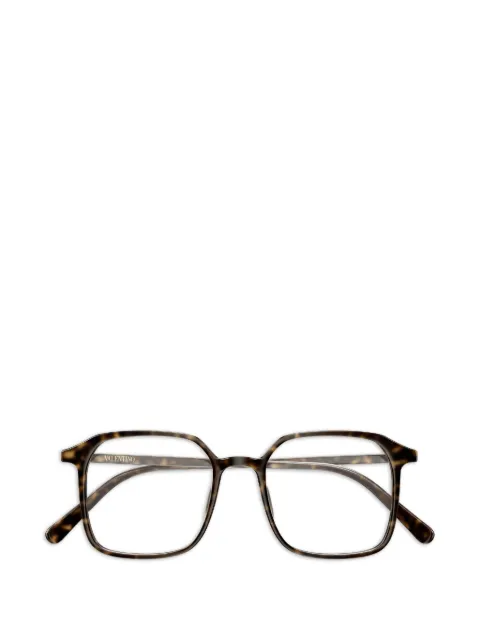 VALENTINO GARAVANI EYEWEAR VLogo tortoise-shell glasses Brown VG0022O