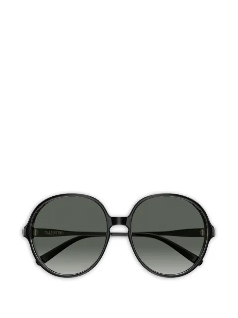 VALENTINO GARAVANI EYEWEAR VLogo round-frame sunglasses Black VG0017S