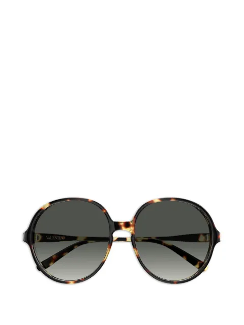 VALENTINO GARAVANI EYEWEAR VLogo round-frame sunglasses Brown VG0017S