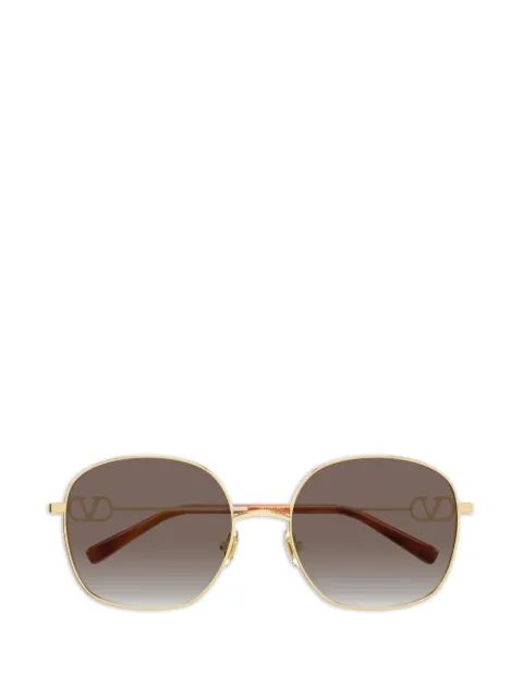 VALENTINO GARAVANI EYEWEAR VLogo geometric-frame sunglasses Gold VG0028S