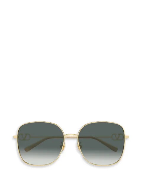 VALENTINO GARAVANI EYEWEAR VLogo geometric-frame sunglasses Gold VG0042SK