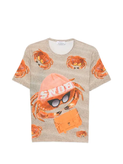 The Artistylist Snow Crabs crab-print T-shirt Neutrals SNOWCRABS