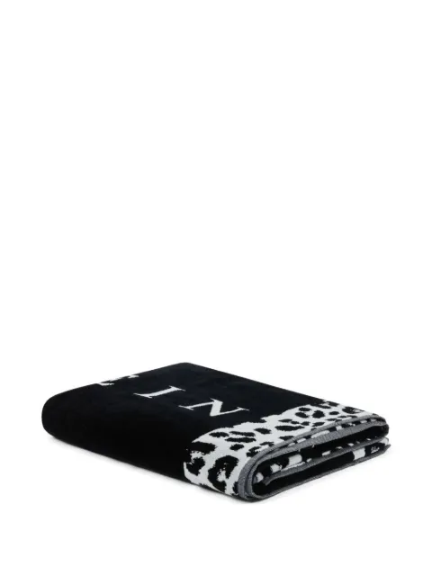 Philipp Plein beach towel Leo Beach 95x180 cm Black PAFAUAT0022PTE004N