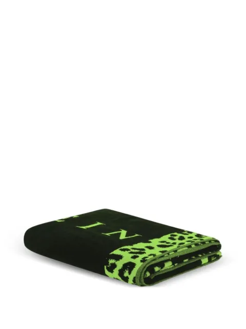 Philipp Plein leopard-print beach towel Black PAFAUAT0022PTE004N