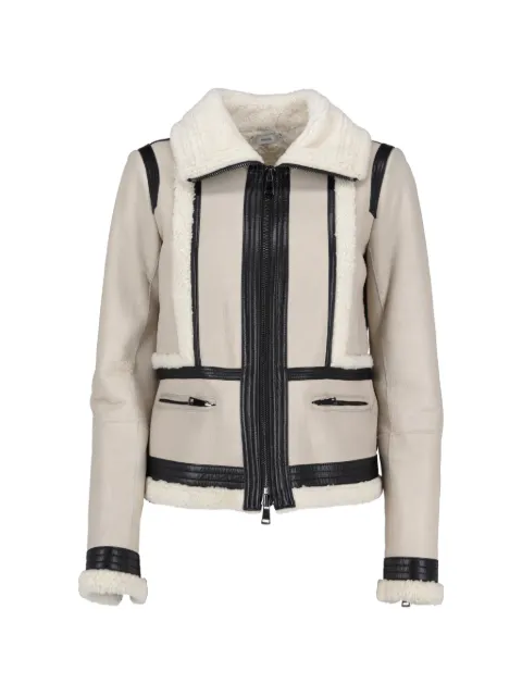 Vince shearling leather coat Neutrals W742615