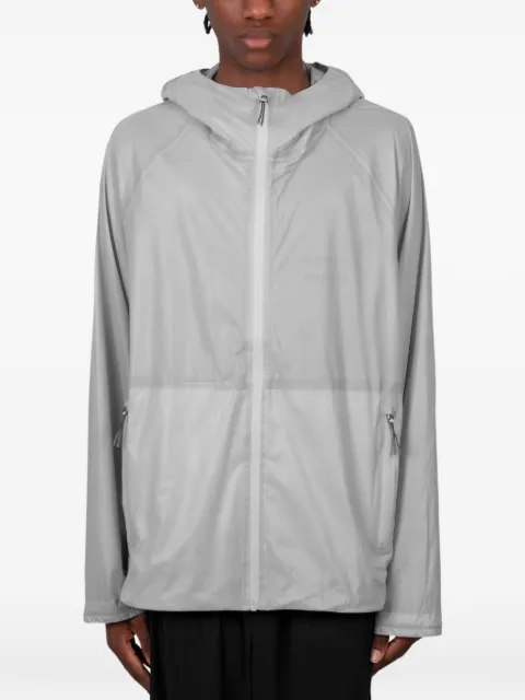 Optimistic runners packable hooded jacket Grey PMJ26CGY