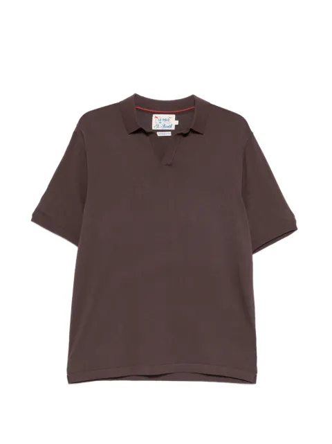 MC2 Saint Barth embroidered-logo T-shirt Brown SLO000100098L