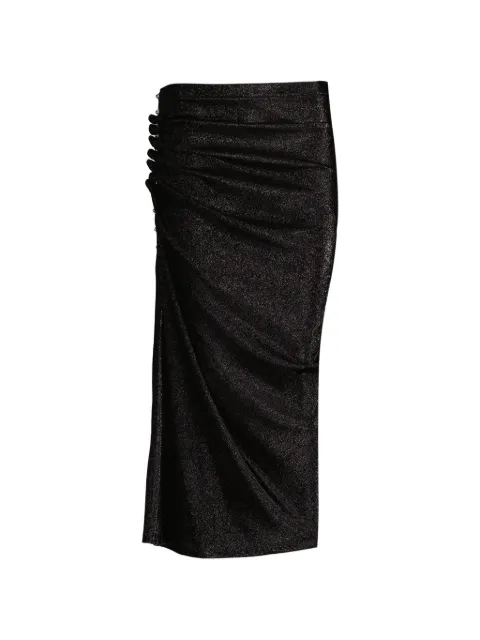 Rabanne draped midi skirt Black 26PJJU515VI0261