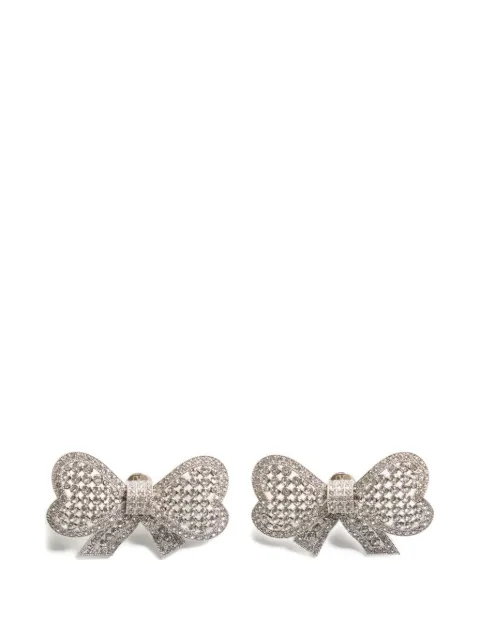 Valentino Garavani Trop Chou metal and Swarovski® crystals earrings Silver WJ0CA7YCW