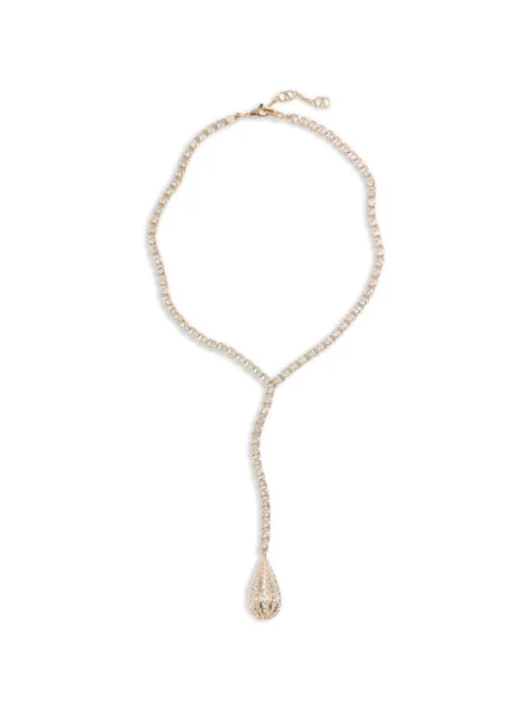 Valentino Garavani Poetiques des Gouttes metal and Swarovski® crystal necklace Gold WJ0BY9YCW