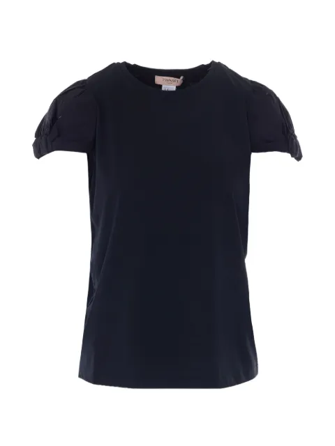 TWINSET crew neck short-seeve T-shirt Black 261TT2060