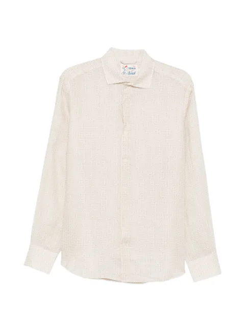 MC2 Saint Barth Pamplona geometric-print shirt Neutrals PAMP001