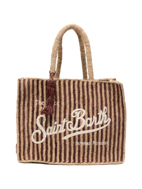 MC2 Saint Barth Vanity striped shoulder bag Brown VANI01300406L18EMB