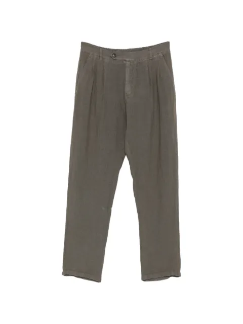 MC2 Saint Barth Havier pleated-front trousers Green HAV000100450L
