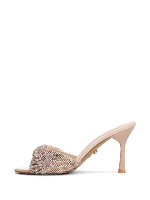 TWENTY FOURHAITCH crystal-embellished Canberra mules Neutrals CANBERRA