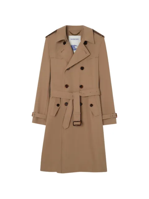 Burberry Foxfield double-breasted trench coat Neutrals 8128033