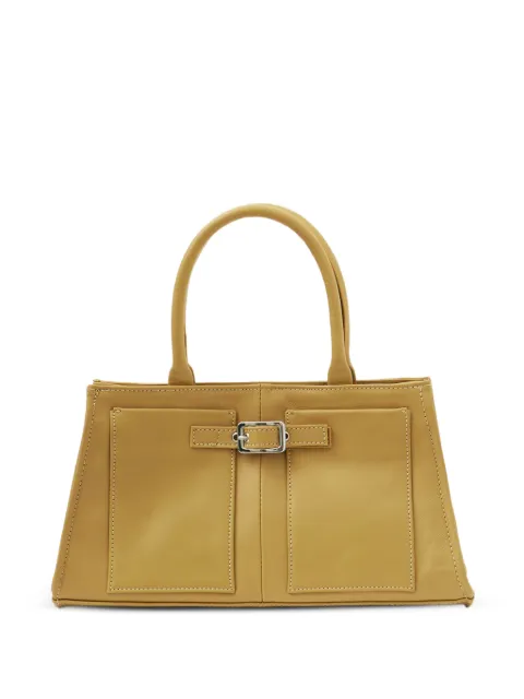 Gimaguas buckle-detail leather tote bag Yellow 2412009