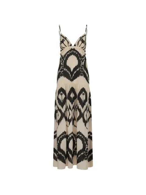 Johanna Ortiz Zea Palm maxi dress Neutrals PT03933