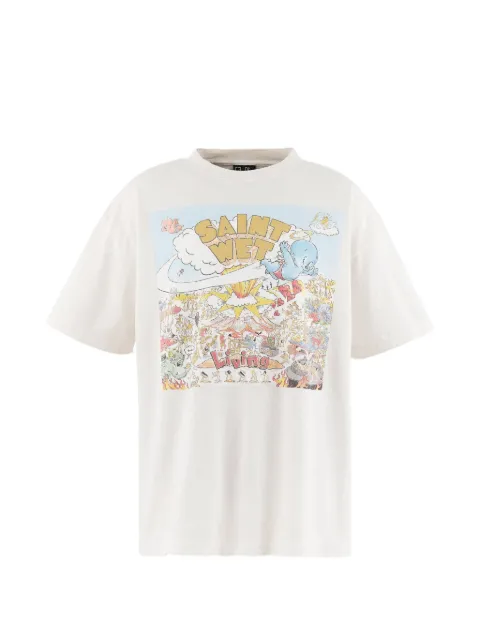 SAINT MXXXXXX graphic-print T-shirt White SMMK80000016