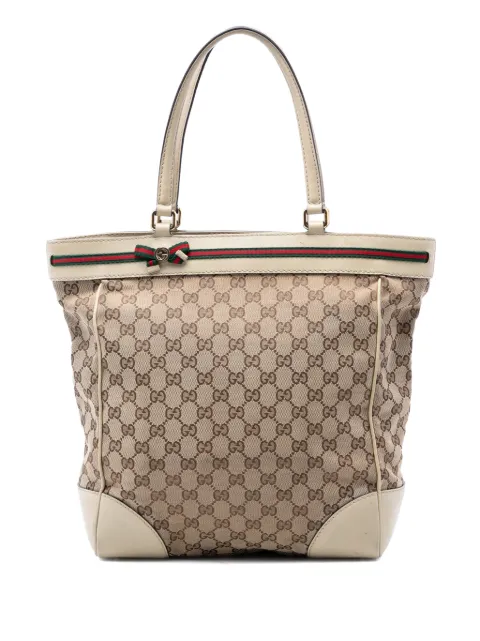 Gucci Pre-Owned 2016-2026 GG Canvas Mayfair tote bag White N54BTO260I9ZNJ5Z