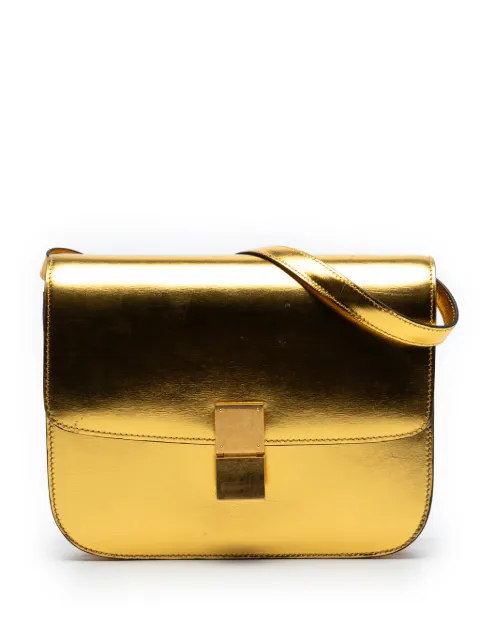 Celine Pre-Owned 2010-2026 Medium Calfskin Classic Box crossbody bag Gold M3P9DYTPJ28B8EWB